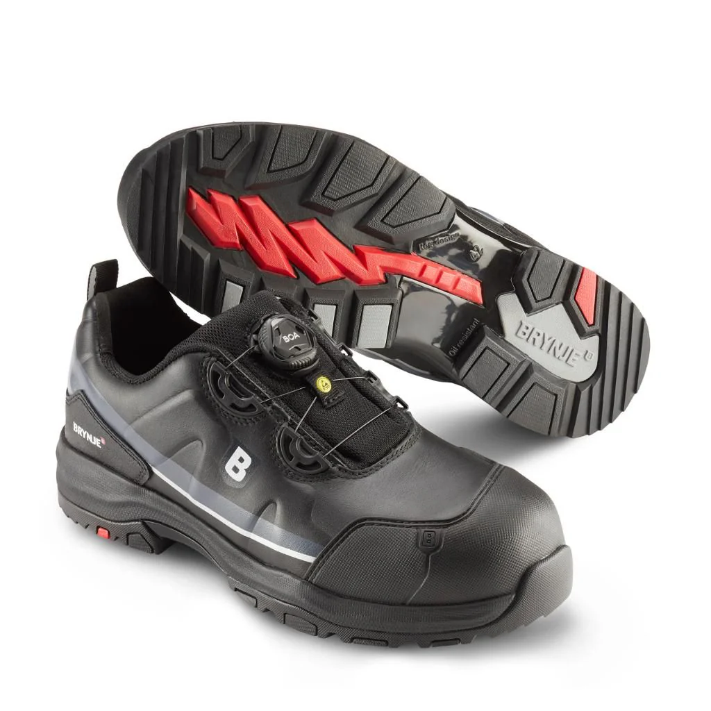 Brynje 649 Drizzle S3 SRC sikkerhedssko af fuldnarvlæder og med BOA® Fit System