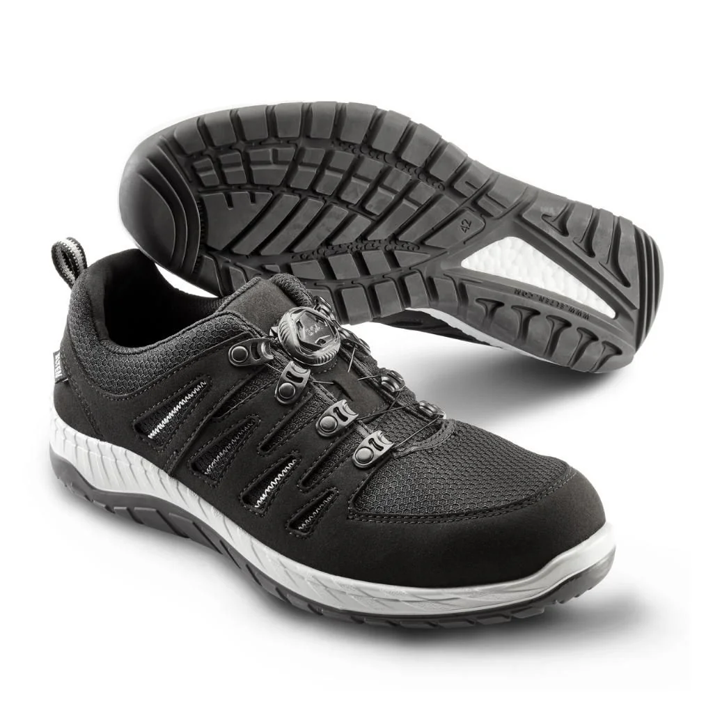 Elten 729161 Maddox BOA® Black-Grey Low S3 Let og sporty sikkerhedssko