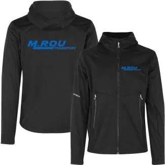 ID 0836 Softshell jakke ( Incl. lille M. Rou Transport logo på v/bryst og stort logo på Ryg )