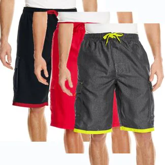 Burnside BU9401, Bukser Striped Swim Trunks