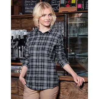 Karlowsky KY125, Skjorter Ladies Checked Shirt Urban