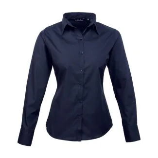 Premier Workwear PW300, Skjorter Women´s Poplin Long Sleeve Blouse