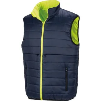 Result Safe-Guard RT332, Vendbar arbejdsveste & Bodywarmers Reversible Soft Padded Safety Gilet