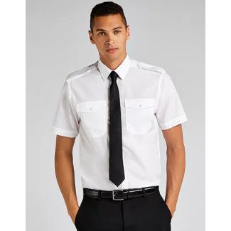 Kustom Kit K133, Skjorter Men´s Tailored Fit Pilot Shirt Short Sleeve