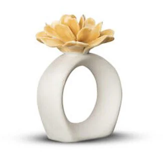 Byon White-mustard Napkin ring Water Lily / Napkingring