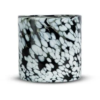 Byon Black-white Vase/Lysestage Calore M / Lysestage