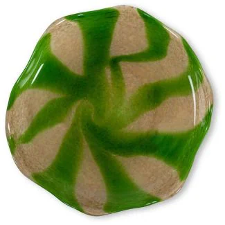 Byon Green-beige Plate Curve M / Serverings tallerken