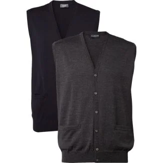 Clipper 50110 milan waistcoat v neck buttons Herre