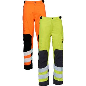 Elka 182400R Visible Xtreme Taljebukser / Vandtæt arbejdsbukser med reflekser