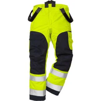 Fristads 109424 Flamestat Hi Vis vinter bukser kl.2 2085 / Arbejdsbukser