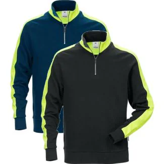 Fristads 111263 Sweatshirt med kort lynlås 7449 / Arbejdstrøje