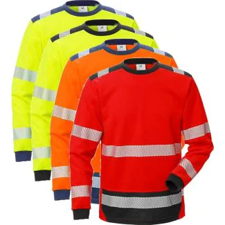 Fristads 114100 Hi-Vis langærmet T-shirt kl 3 7724 THV / Arbejds T-shirt