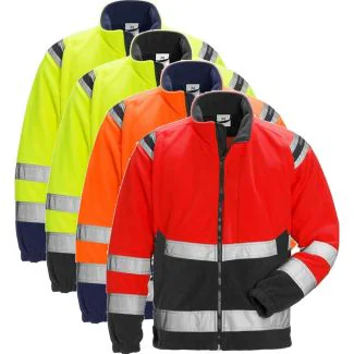 Fristads 119625 Hi Vis vindtæt fleece jakke kl.3 4041 / Arbejdsjakke