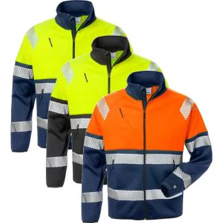 Fristads 129509 Hi Vis sweat jakke kl. 1 4517 / Arbejdsjakke