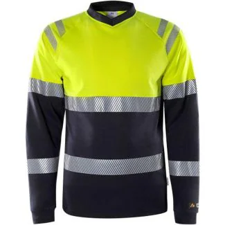 Fristads 133268 Flamestat hi vis langærmet t-shirt kl.1 7107 TFL / Arbejds T-shirt