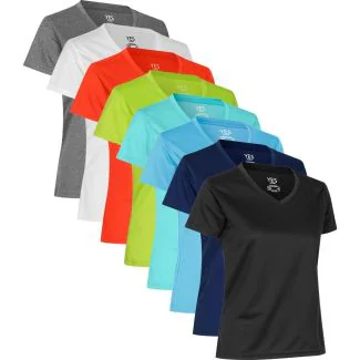 ID 2032 YES Active T-shirt | dame T-shirts med V-hals