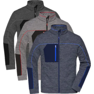 James & Nicholson JN1818, Jakker Men´s Structure Fleece Jacket
