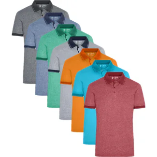 James & Nicholson JN706, Poloshirts Men´s Heather Polo