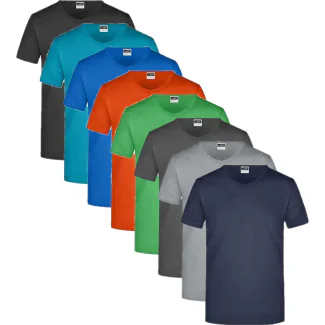 James & Nicholson JN912, T-shirts Men´s Slim Fit V-T