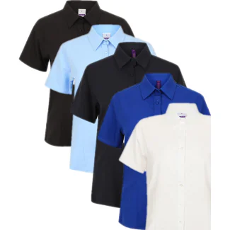Henbury W596, Skjorter Ladies´ Wicking Short Sleeve Shirt