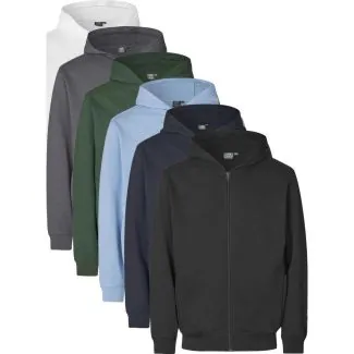 PRO Wear 0388 CARE sweatshirt | hoodie | zip - Hættetrøje med gennemgående lynlås