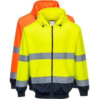 Portwest B317 2 farvet lynlås cardigan sweat