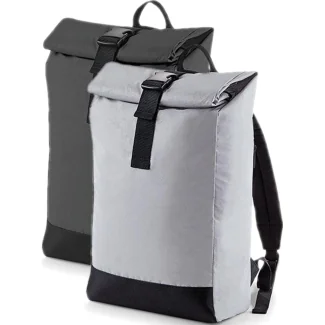 BagBase BG138, Tasker Reflective Roll-Top Backpack