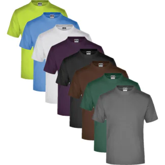 James & Nicholson JN001, T-shirts Round-T Medium