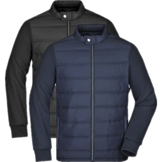 James & Nicholson JN1124, Jakker Men´s Hybrid Sweat Jacket