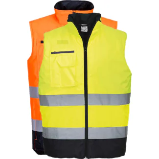 Portwest S267 Hi-Vis 2 Farvet Bodywarmer