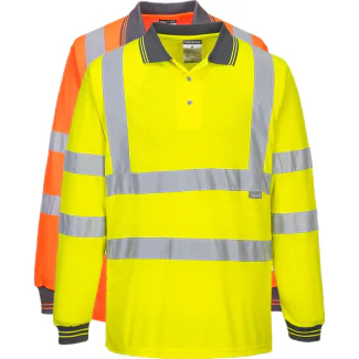 Portwest S277 Hi-Vis Polo-Shirt Med Lange Ærmer