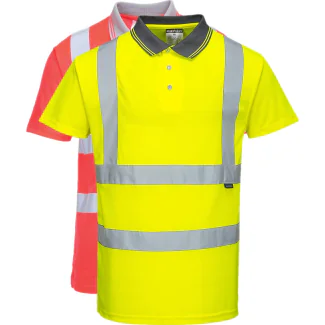 Portwest S477 Hi-Vis Polo-Shirt Med Korte Ærmer