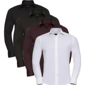 Russell Collection Z946, Skjorter Men´s Long Sleeve Fitted Stretch Shirt