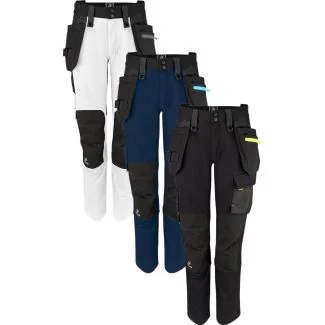 ProJob 645564 5564 buks fuld stretch, kvinde model / Dame Arbejdsbukser med hængelommer