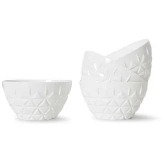 Sagaform Picnic Skål 4-Pak Hvid