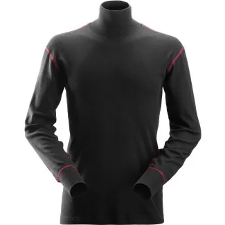 Snickers 2462 protecwork, langærmet t-shirt med rullekrave / Arbejds T-shirt