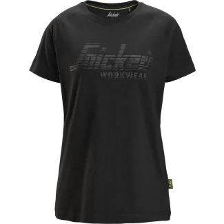 Snickers 2597 dame t-shirt med logo / Arbejds T-shirt