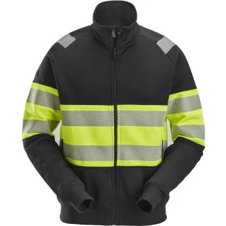 Snickers 2834 high-vis sweatjakke med lang lynlås, klasse 1 / Arbejdsjakke