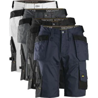 Snickers 6151 allroundwork, stretch shorts med loose fit og hylsterlommer / Hængelommer