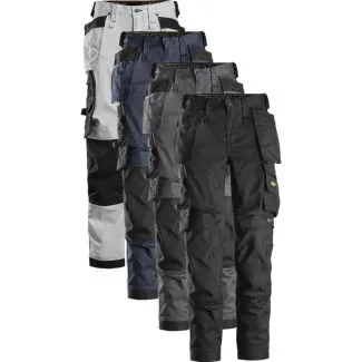 Snickers 6247 allroundwork, stretch dame arbejdsbukser med hylsterlommer / Hængelommer