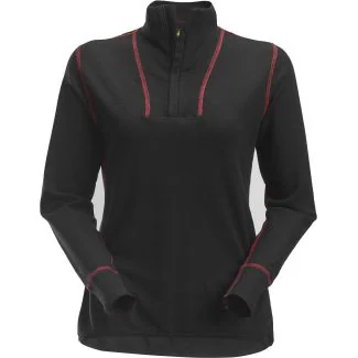 Snickers 9476 protecwork, uld dame t-shirt med lange ærmer og kort lynlås / Arbejds T-shirt