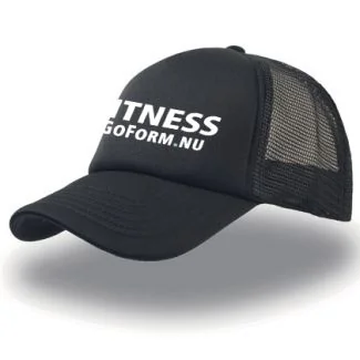FITNESS GoForm.NU - Rapper Cap i Sort incl. Print