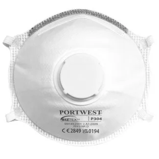 Portwest P304 FFP3 Dolomit Letvægtsmaske m/ Ventil (10-pack)