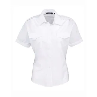 Premier Workwear PW312, Skjorter Women´s Pilot Shirt Short Sleeve