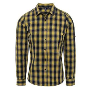 Premier Workwear PW350, Skjorter Women´s Mulligan Check Cotton Long Sleeve Shirt