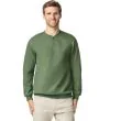Gildan GSF008 Softstyle® Midweight Voksen Fleece Sweatshirt med 1/4 lynlås