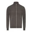 Clipper 51134 saltum strikcardigan med høj krave, cardigan stand up collar metal zip Herre