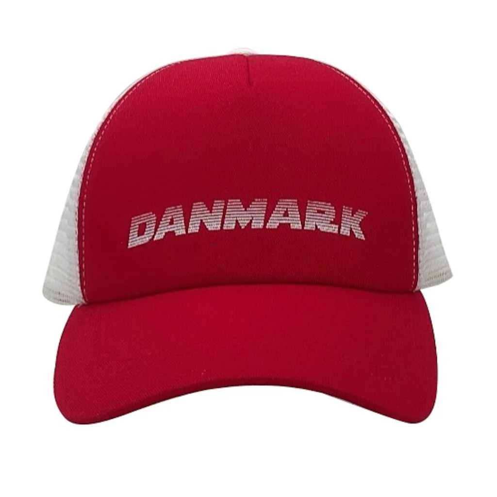 Danmark - Fan Trucker Cap - Kasket med Danmark print - Dannebrogs caps