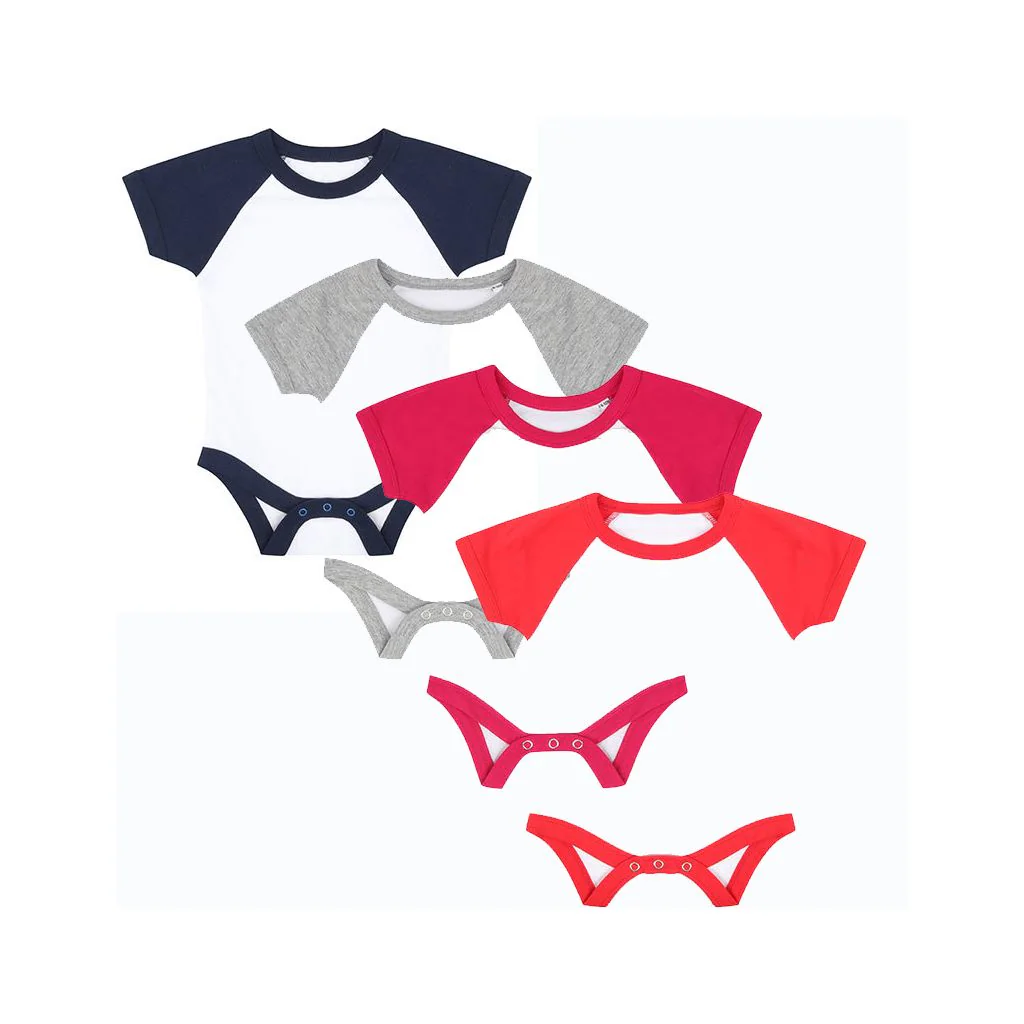 Larkwood LW502, Bodystocking Essential Short Sleeved Baseball Bodysuit