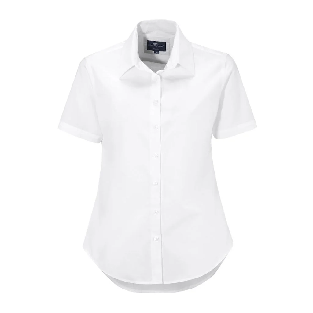 Derby of Sweden 1672097 Thomson dame K/Æ - Poplin skjorte med knapper med tone i tone